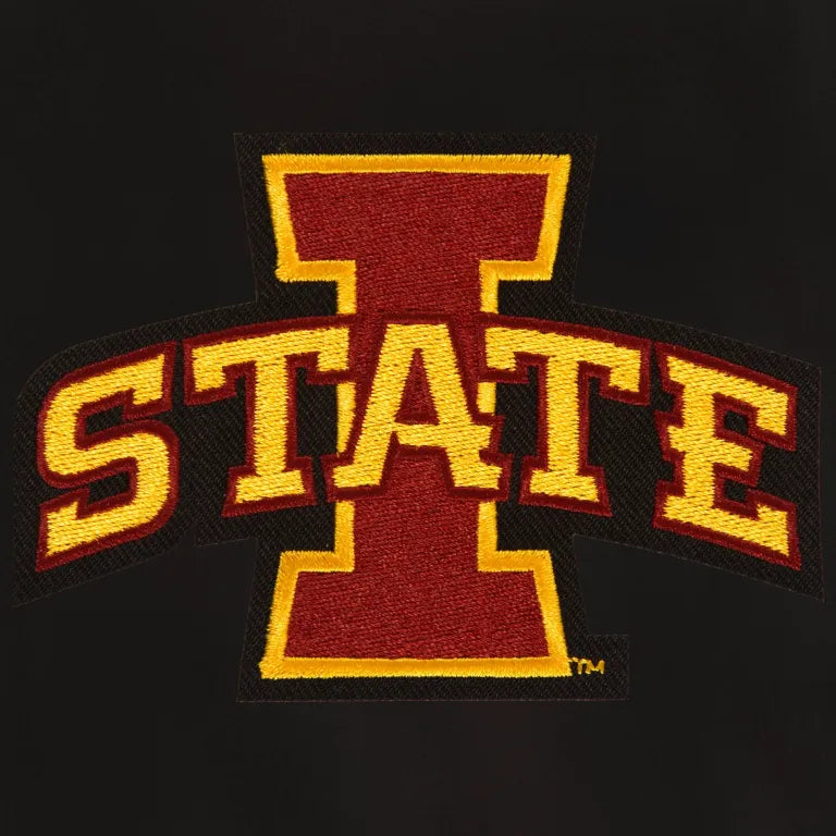 Iowa State Cyclones One Color Full Wool Black Varsity Jacket