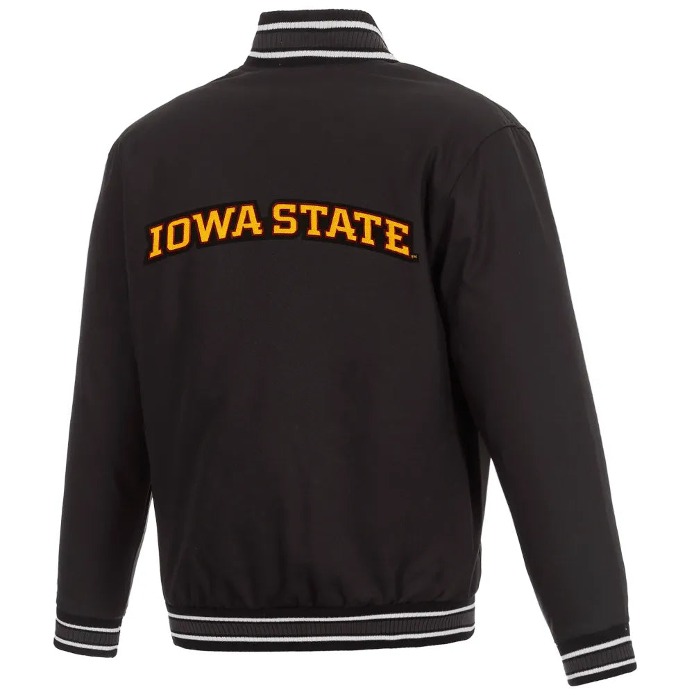 Iowa State Cyclones One Color Black Varsity Jacket