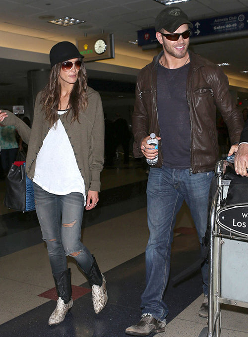Kellan Lutz Leather Jacket #1