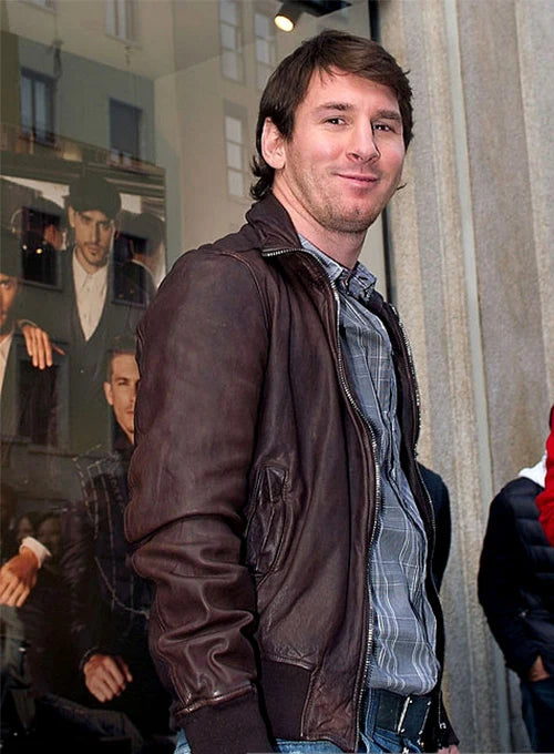 Lionel Messi Leather Jacket