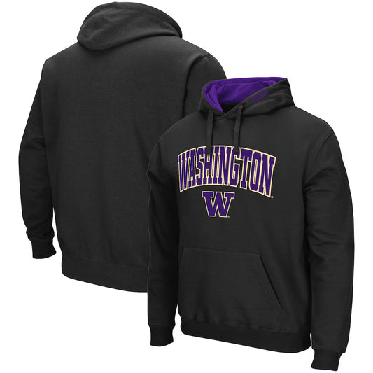 Washington Huskies Black Pullover Hoodie - Recreated Inspired Edition