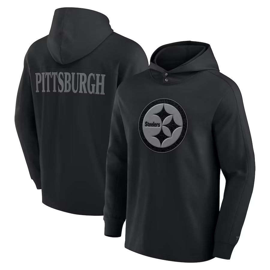 Pittsburgh Steelers Black Elements Pace Hoodie - Recreated Inspired Edition