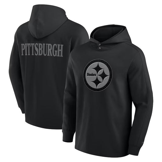 Pittsburgh Steelers Black Elements Pace Hoodie - Recreated Inspired Edition