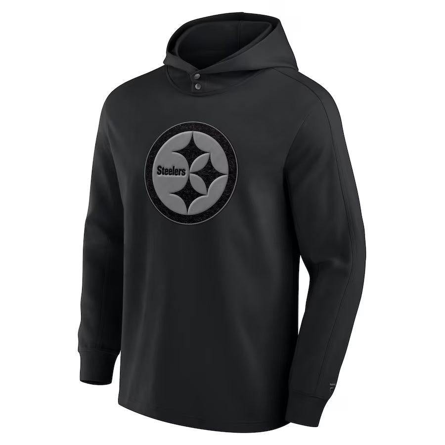 Pittsburgh Steelers Black Elements Pace Hoodie - Recreated Inspired Edition