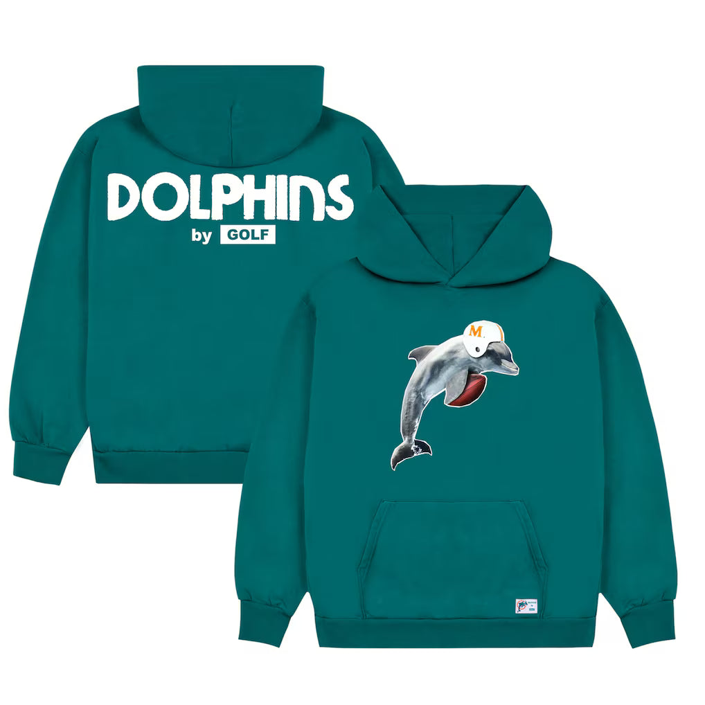Miami Dolphins GOLF WANG Cutout Pullover Hoodie - Recreated Inspired Edition