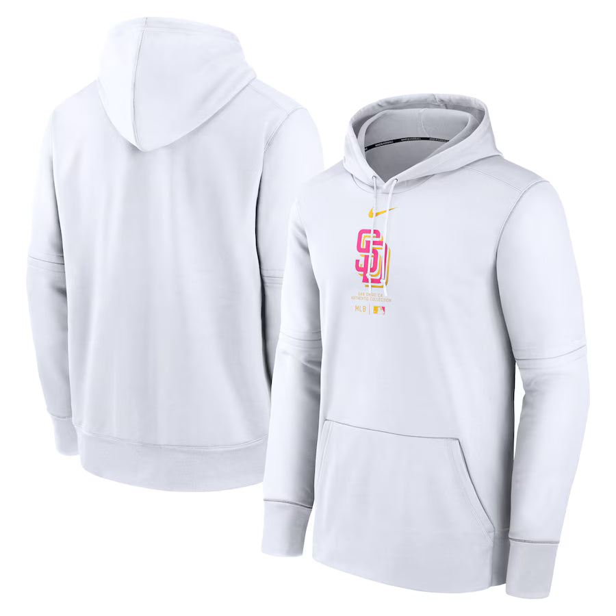 San Diego Padres White Hoodie - Recreated Inspired Edition