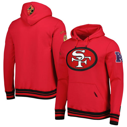 San Francisco 49ers Retro Fleece Pullover Hoodie - Recreated Inspired Edition