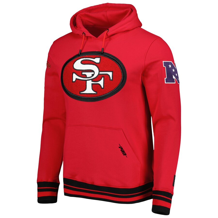 San Francisco 49ers Retro Fleece Pullover Hoodie - Recreated Inspired Edition