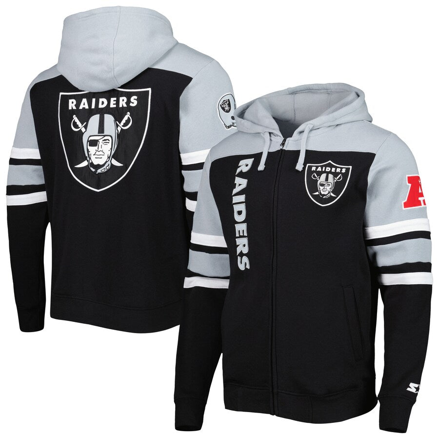 Las Vegas Raiders Starter Black Extreme Hoodie - Recreated Inspired Edition