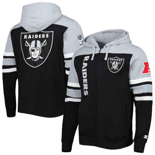 Las Vegas Raiders Starter Black Extreme Hoodie - Recreated Inspired Edition