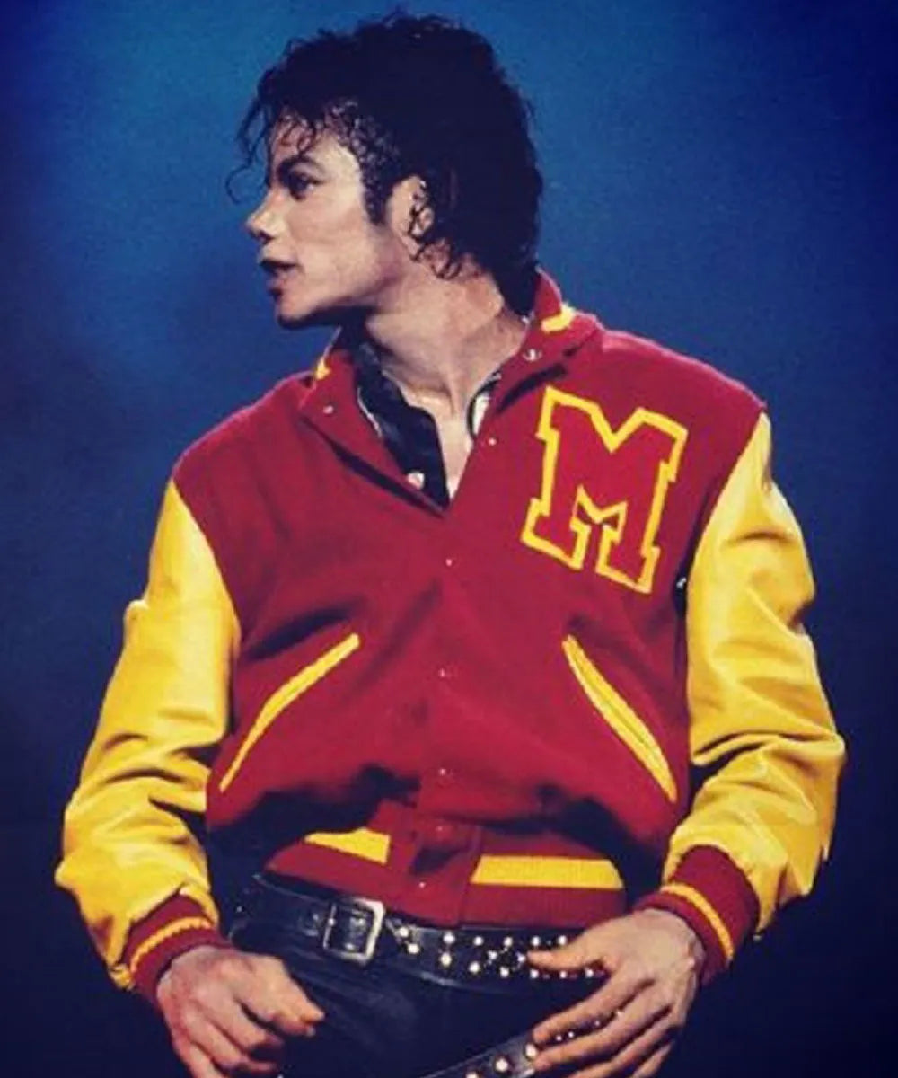 Thriller Michael Jackson “M” Letterman Jacket – Recreated Edition | Iconic Varsity Outerwear
