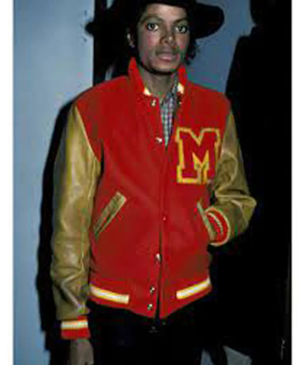 Thriller Michael Jackson “M” Letterman Jacket – Recreated Edition | Iconic Varsity Outerwear