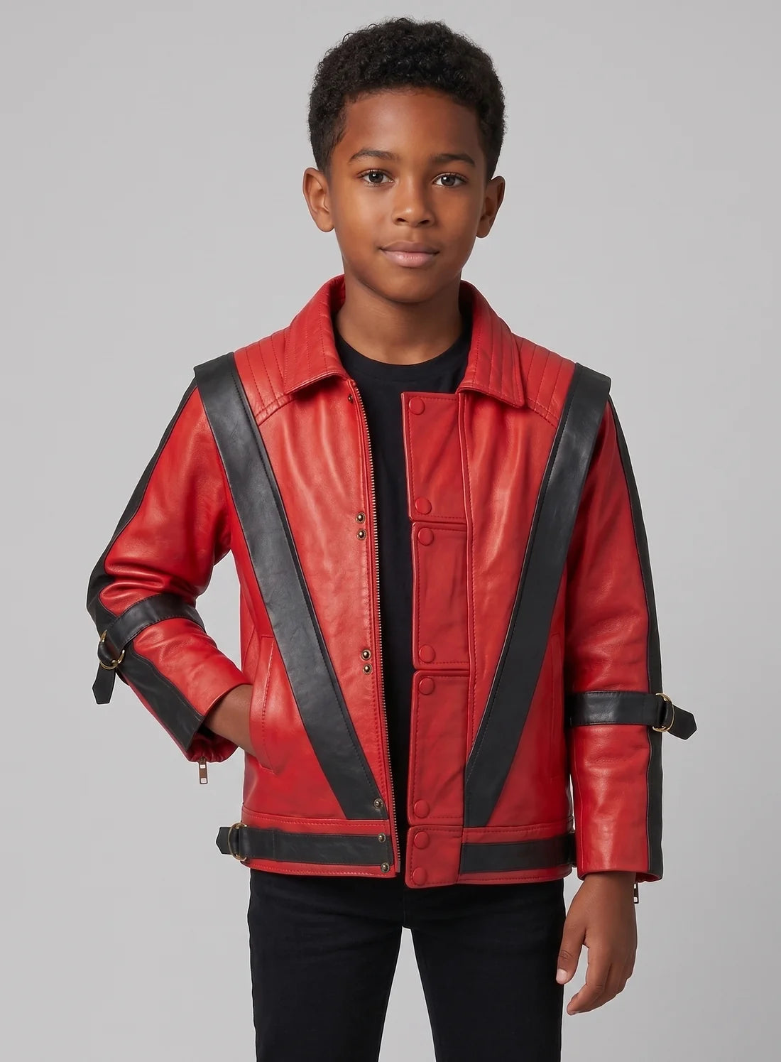 Michael Jackson Thriller Kids Leather Jacket