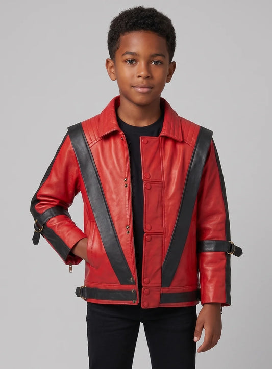Michael Jackson Thriller Kids Leather Jacket