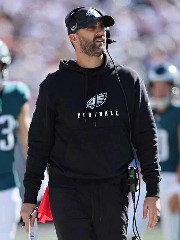 Nick Sirianni Philadelphia Eagles Black Hoodie - Recreated Inspired Edition