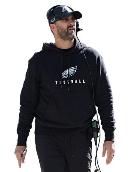 Nick Sirianni Philadelphia Eagles Black Hoodie - Recreated Inspired Edition