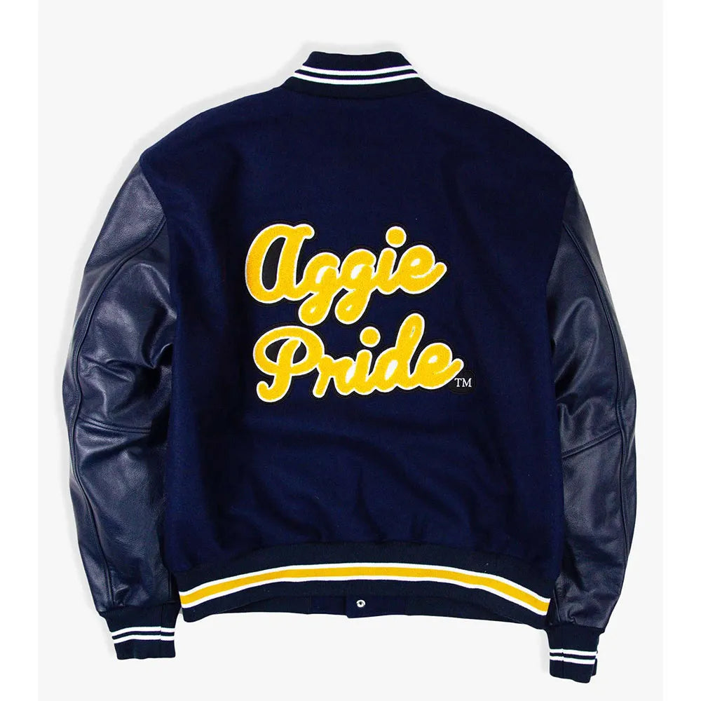 North Carolina A And T Motto 3.0 Aggie Varsity Jacket - Recreated Inspired Edition