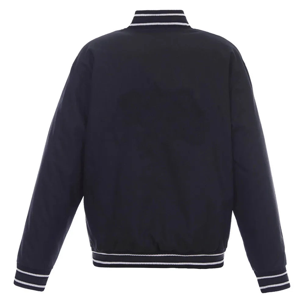 Oklahoma City Thunder One Color Polyester Black Satin Varsity Jacket
