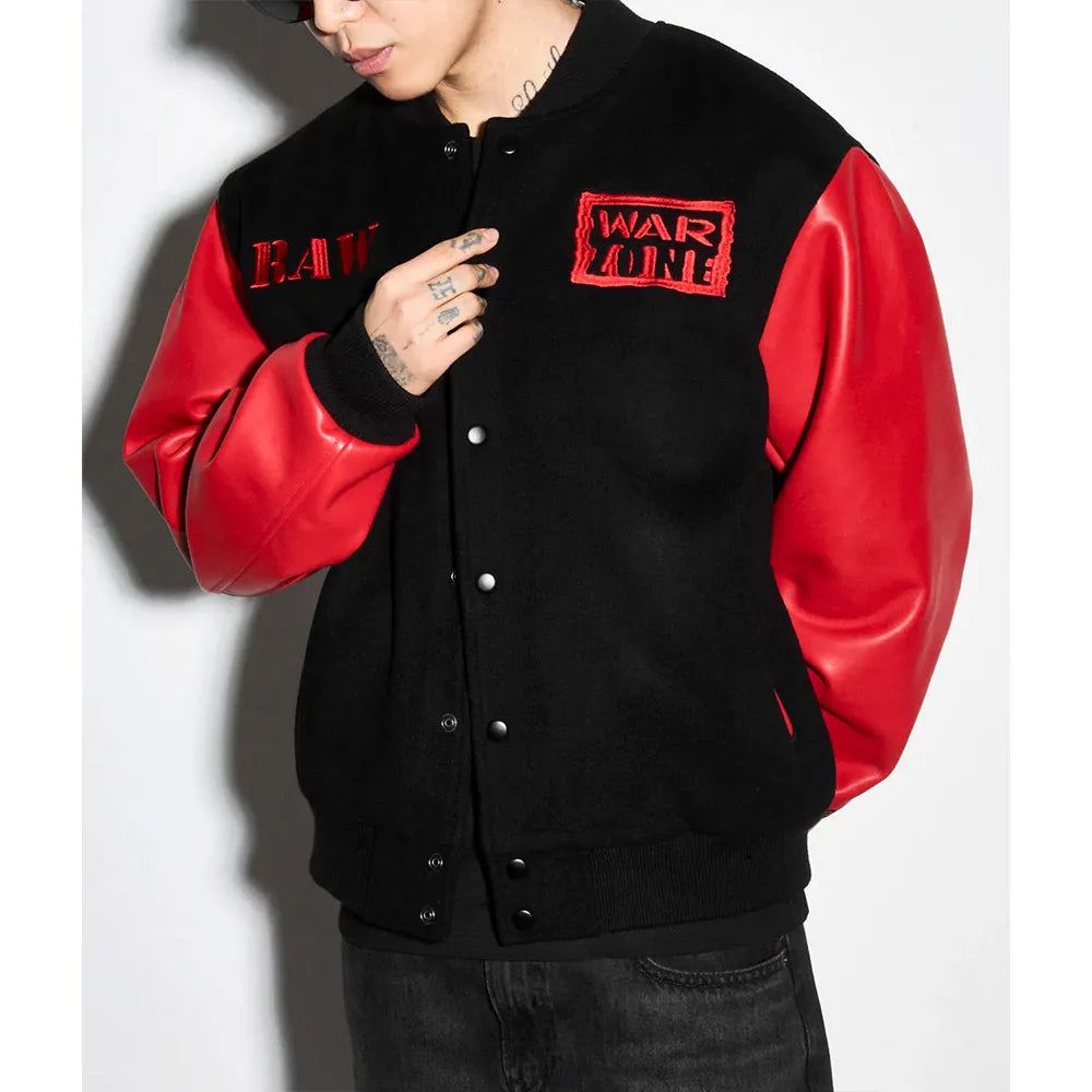 Raw is War Letterman Varsity Jacket - Recreated Inspired Edition
