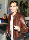 Roger Federer Leather Jacket # 2