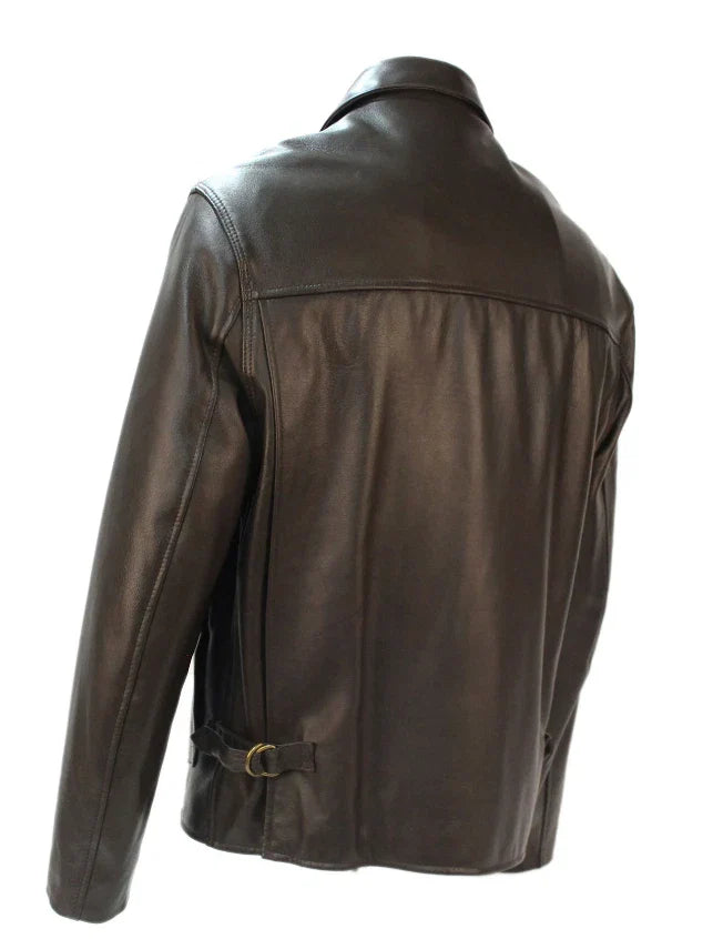 Premium Brown Cowhide Leather Jacket – Crafted for Luxury and Durability