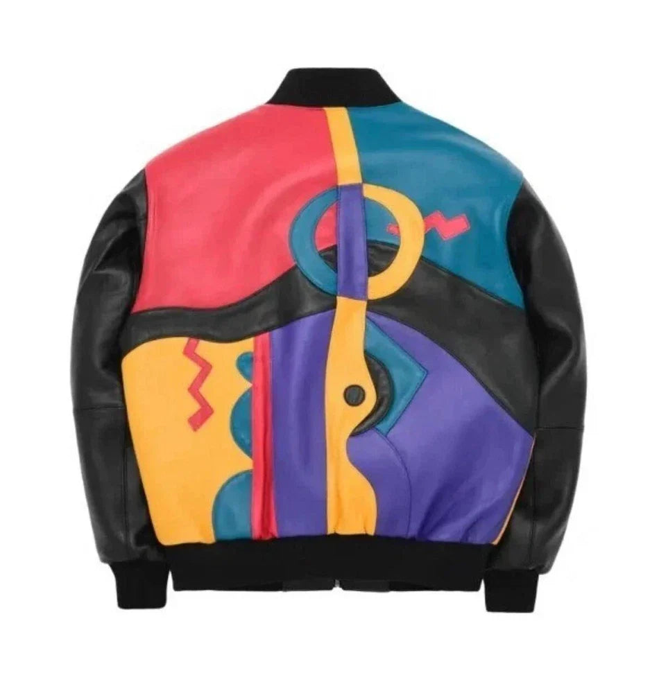 Handmade Men's Picasso Plush Cowhide Leather Bomber Jacket – Real Leather Luxury