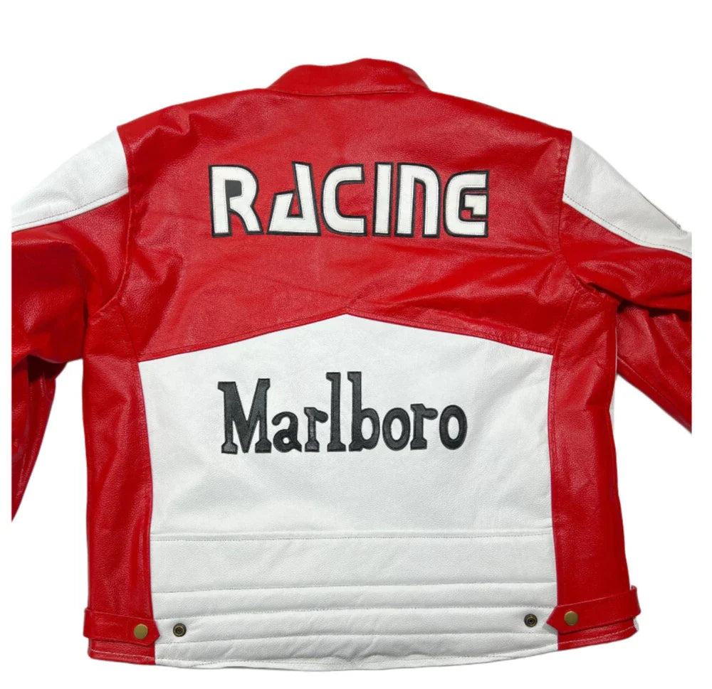 Genuine Cowhide Leather Motorcycle Jacket for Men | Stylish Durable Riding Gear