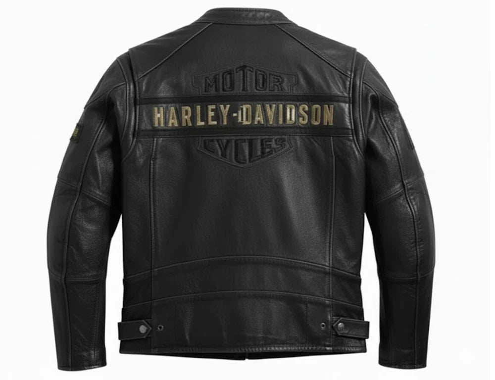 Handmade Men's Black Cowhide Leather Jacket Classic Cafe Racer Biker Style