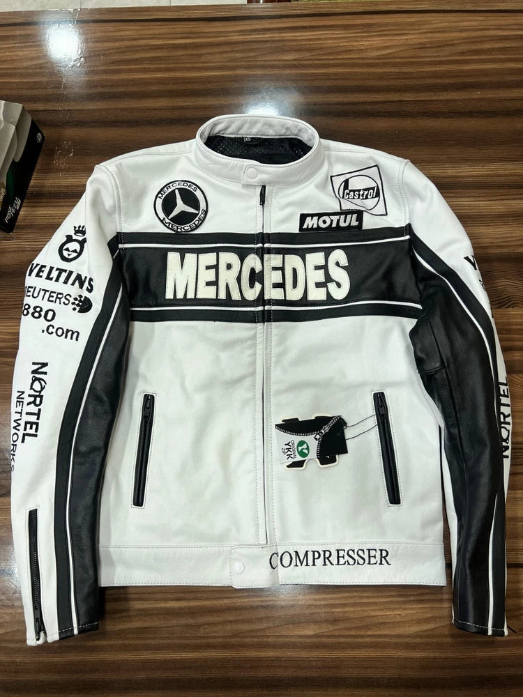 Eye Catching Genuine Cowhide Leather Motorcycle Jacket for Men | Premium Quality