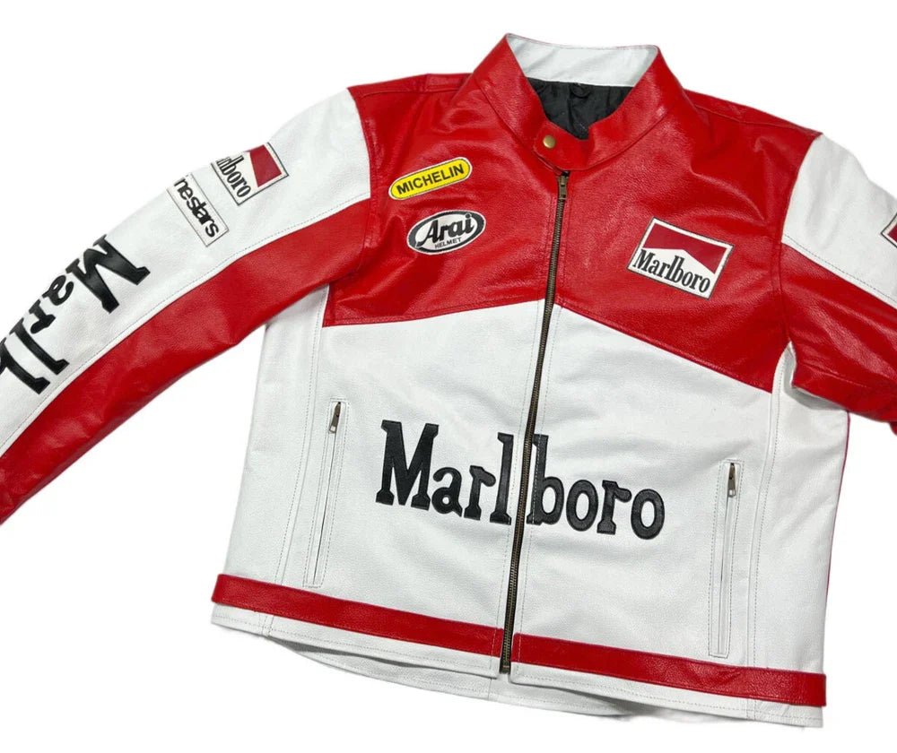 Genuine Cowhide Leather Motorcycle Jacket for Men | Stylish Durable Riding Gear