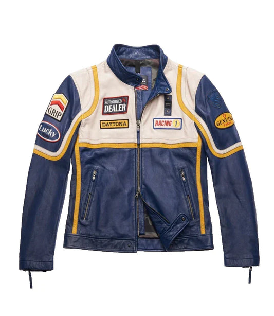 Handmade Genuine Cowhide Leather Jacket – Biker Streetwear Trendy UK Style