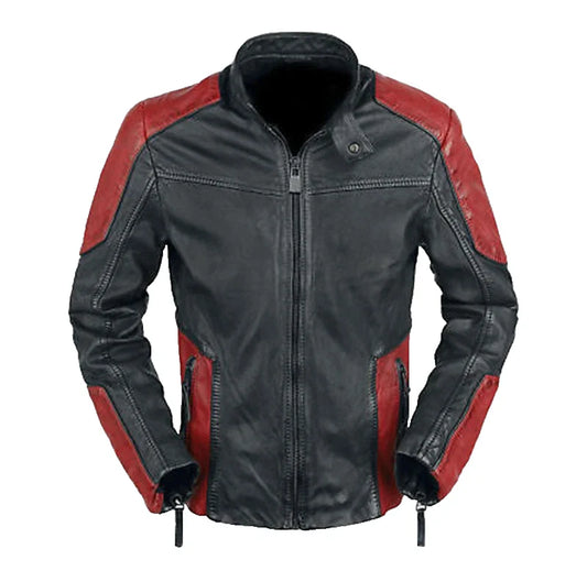 Men's Genuine Cowhide Leather Jacket | Classic Cafe Racer Handmade | Winter