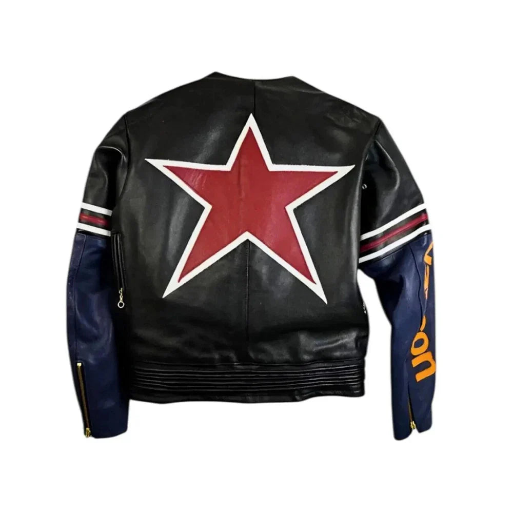Men's Cowhide Leather Racing Jacket – Motorsport Inspired | Premium Quality