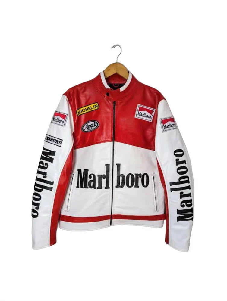 Genuine Cowhide Leather Motorcycle Jacket for Men | Premium Vintage Biker Jacket