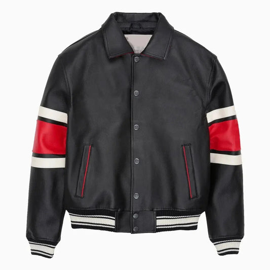 Men's 100% Original Leather Bomber Jacket American Flight Bomber Leather Jacket