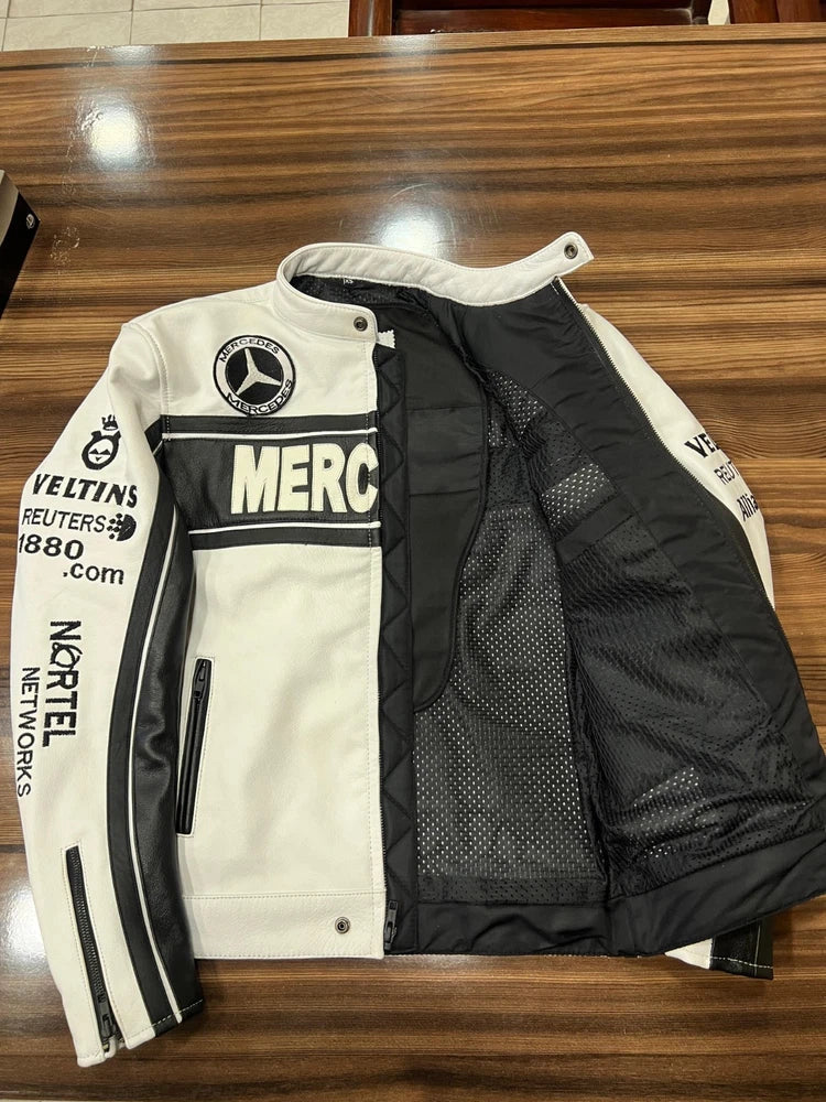 Eye Catching Genuine Cowhide Leather Motorcycle Jacket for Men | Premium Quality