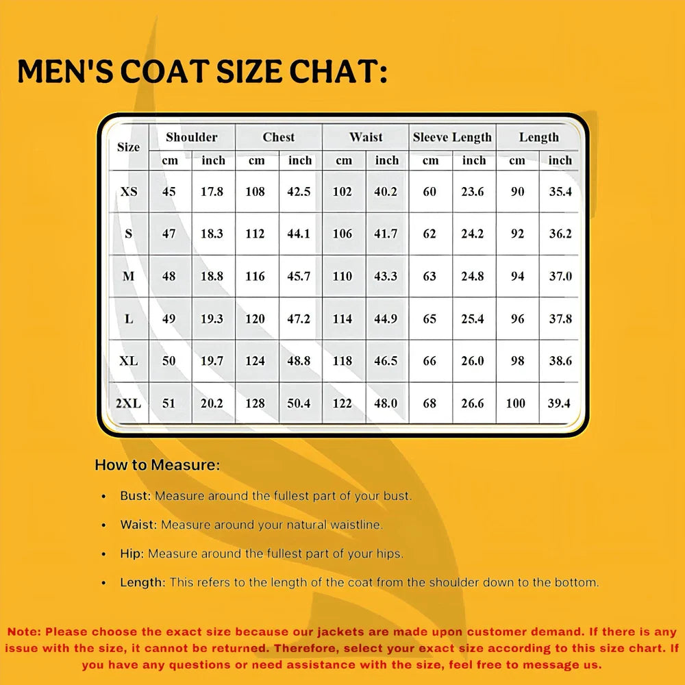 New Men's Western Distressed COWHIDE Long Real Leather Jacket Coat– Fashion Wear