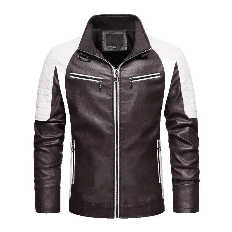 Custom Made Men's Real Leather Jacket | Premium Cowhide Motorcycle Style