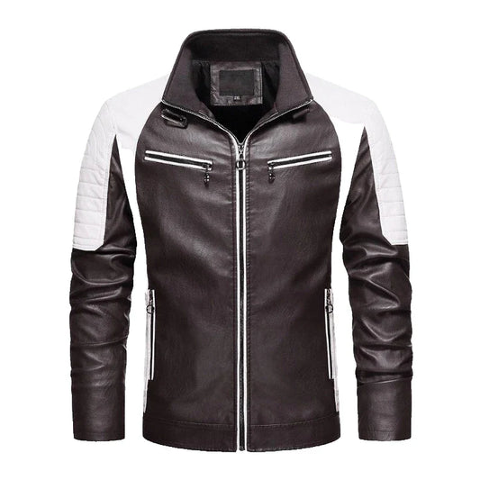 Custom Made Men's Real Leather Jacket | Premium Cowhide Motorcycle Style