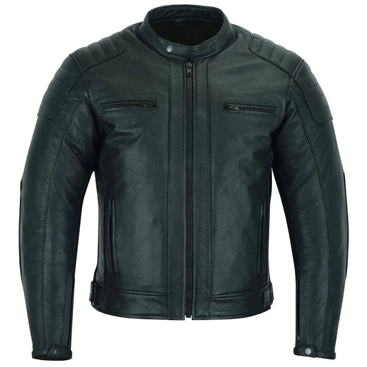 100% Genuine Leather Motorcycle Jacket | Motocross Leather Jacket Men's