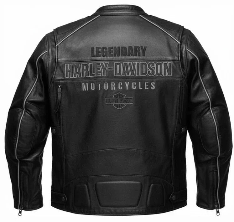 Genuine Cowhide Leather Motorcycle Jacket for Men | Premium Quality | YKK Zips
