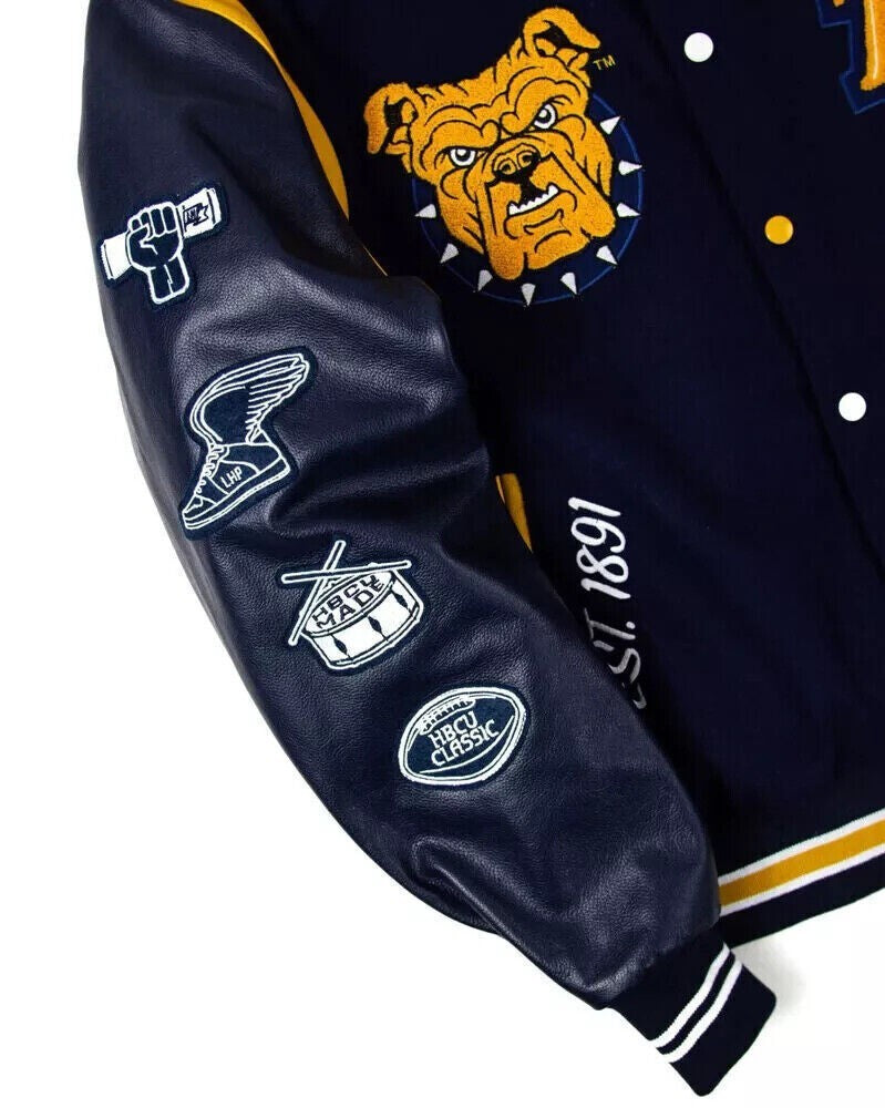 North Carolina A And T Motto 3.0 Aggie Varsity Jacket - Recreated Inspired Edition