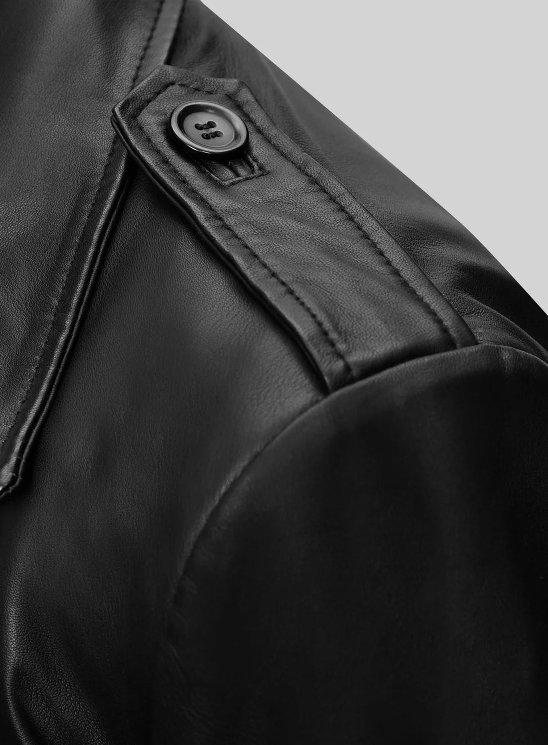 Samuel L. Jackson Shaft Leather Long Coat