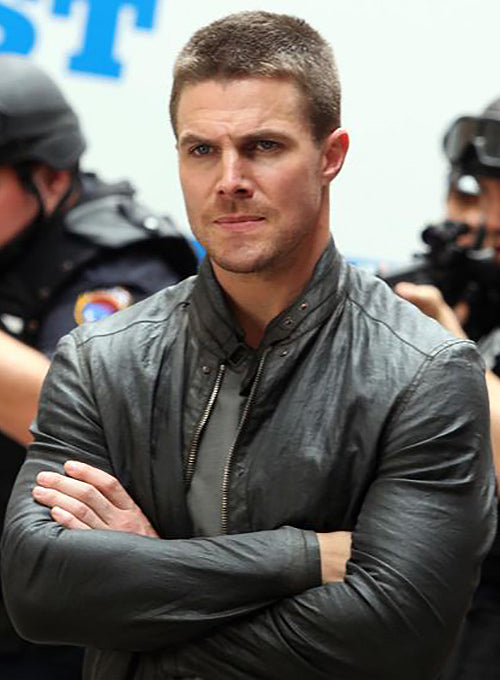 Stephen Amell Teenage Mutant Ninja Turtles Leather Jacket
