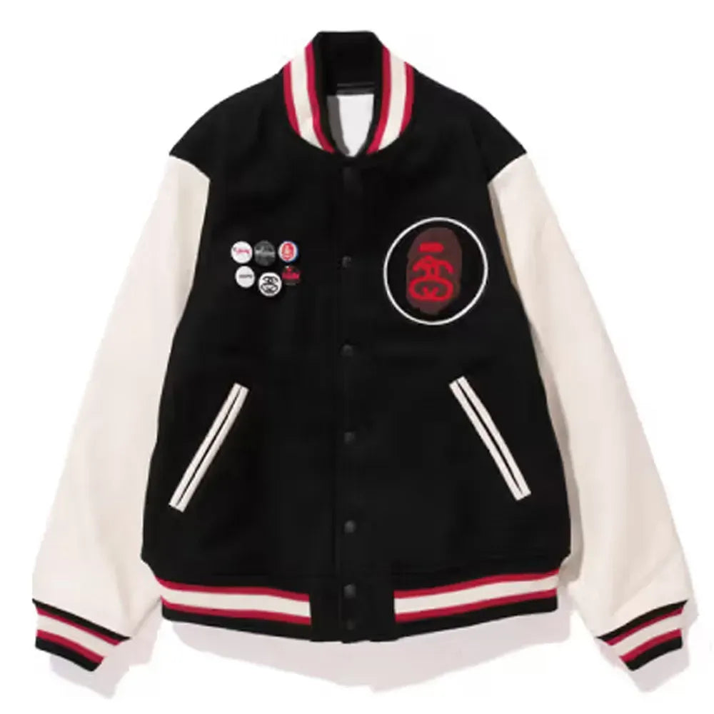 Stussy Bape Varsity Jacket - Recreated Inspired Edition
