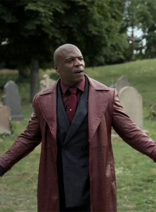 Terry Crews The Killer Game Leather Long Coat