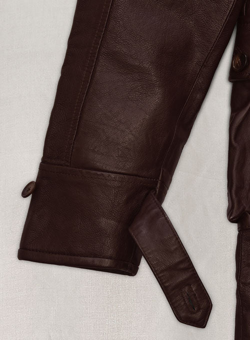 Tom Hardy The Dark Knight Rises Leather Trench Coat