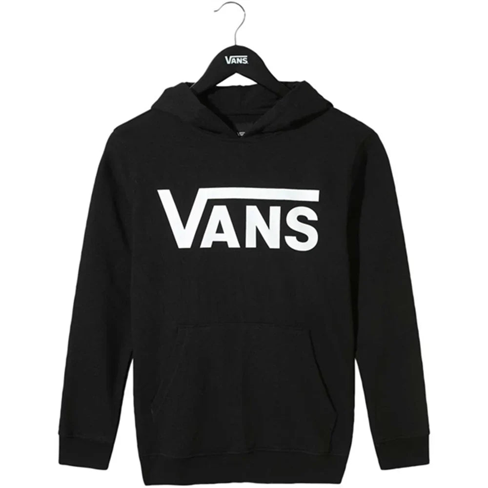 Vans Black Pullover Hoodie - Recreated Inspired Edition – Unisex Streetwear Essential