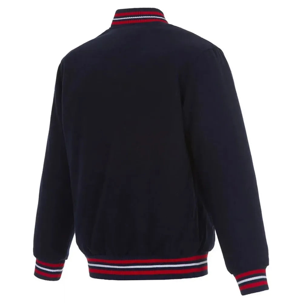 Washington Nationals One Color Full Wool Navy Varsity Jacket