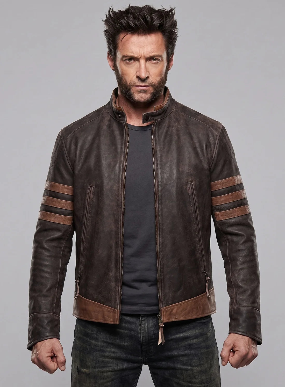 X - Men Origins Wolverine Leather Jacket